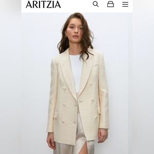 Babaton Aritzia Samuel Tweed Blazer XS